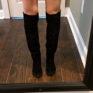sam edelman knee high black boots